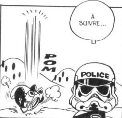 Policier stormtrooper (Dr Slump, 1980)